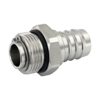 Drehgelenk mit Schlauchtülle für Zapfpistole Schlauchadapter für AdBlue® drehbar aus Edelstahl mit 3/4 Zoll BSP AG