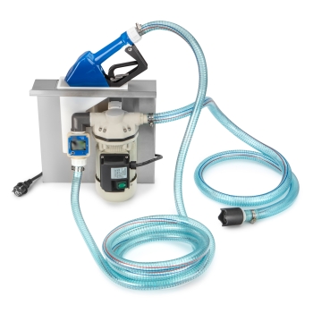 IBC-Container Tankanlage für AdBlue IBC-Container Hoftankstelle für AdBlue® 230V 34l/min, Zapfpistole, Zählwerk, Schlauch