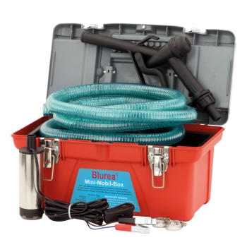 Mobile Tankstellen Box, Tauchpumpe 12V 18l/min Mini Tank Box 12V Diesel Tauchpumpe 18l/min, Zapfpistole, 3m Dieselschlauch
