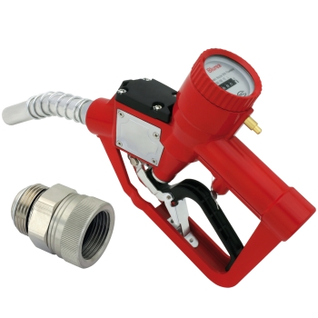Automatische Zapfpistole "Retro" mit Drehgelenk Sparpaket Diesel Aut. Zapfpistole mit Retro Zählwerk + Drehgelenk 1 Zoll IG