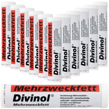 12x Fettkartusche Divinol K2K-30 Mehrzweckfett 400g 12x Eurokartusche 400g DIVINOL MEHRZWECKFETT Lithium-SF K2K-30